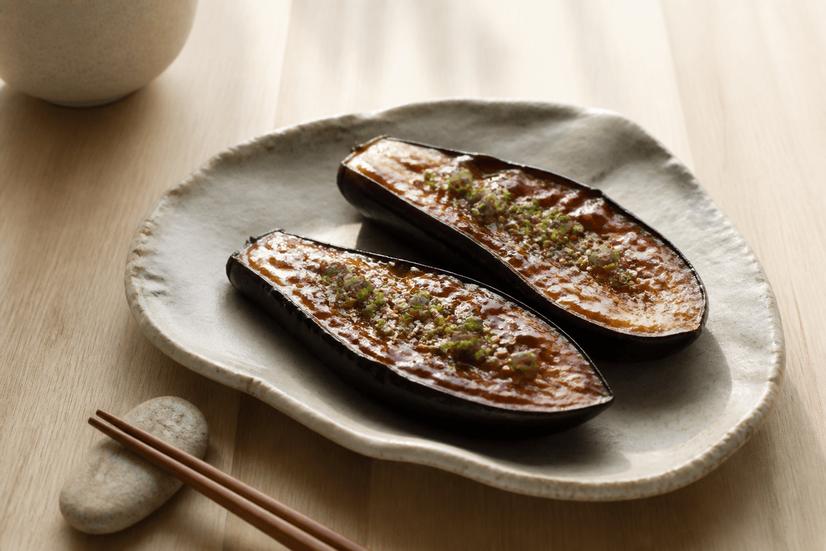 Air Fryer Japanese Miso Eggplant