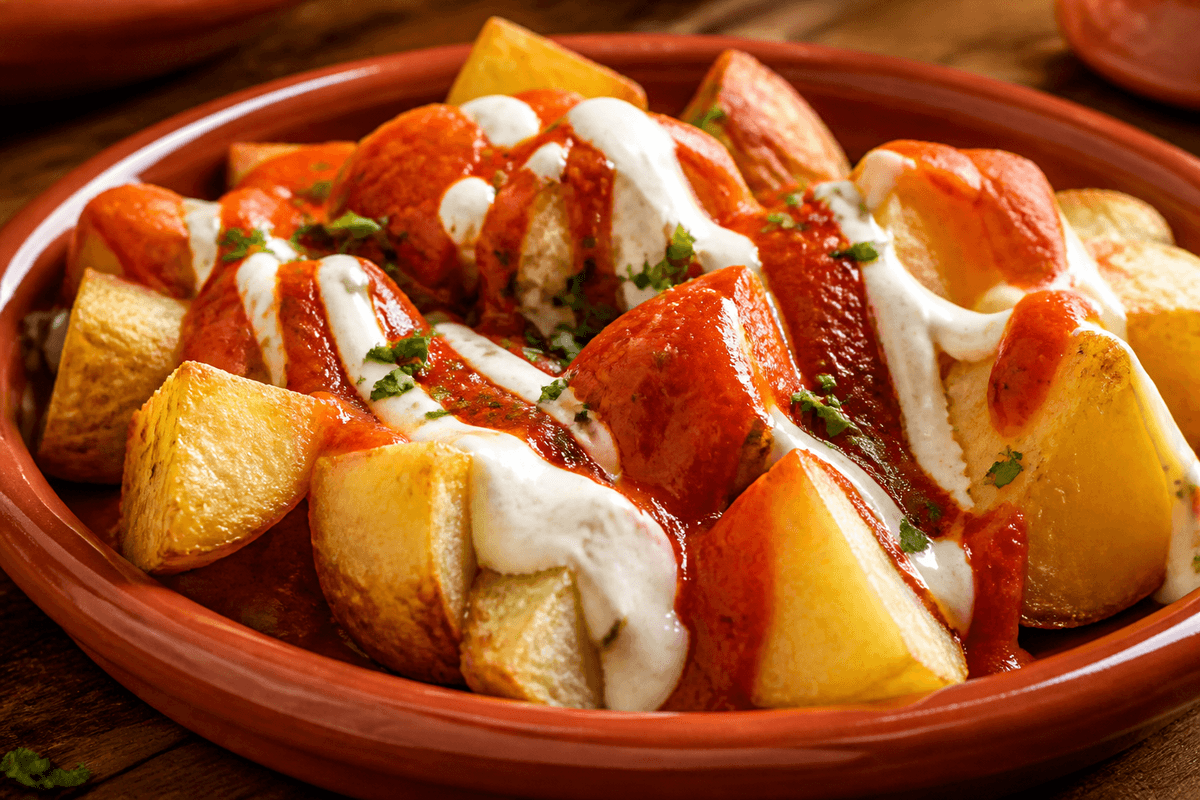 Air Fryer Patatas Bravas