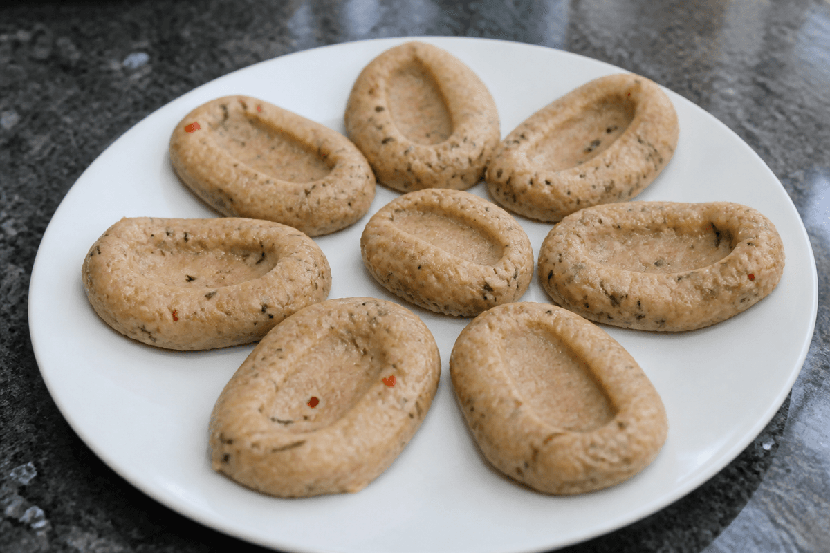 Shaped Thai fish cakes