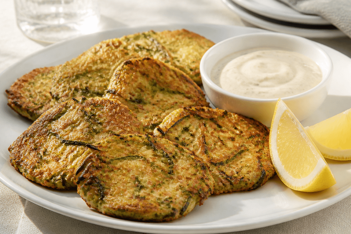 Air Fryer Italian Zucchini Fritters